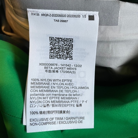 Arc’teryx Beta Goretex Jacket - Men’s Small - Picture 5 of 5